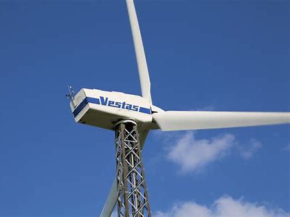 close photo of vestas branded wind turbine
