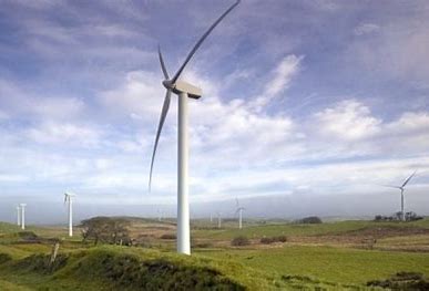 wind turbine in grass field
