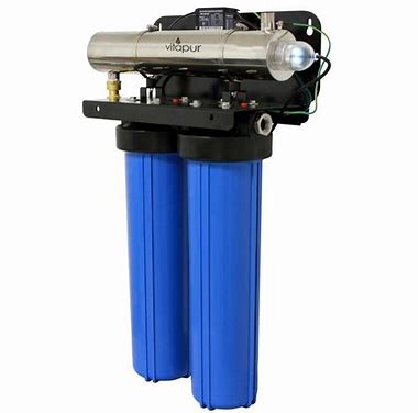 blue colored RO water filter