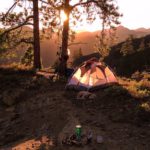 camping in hill