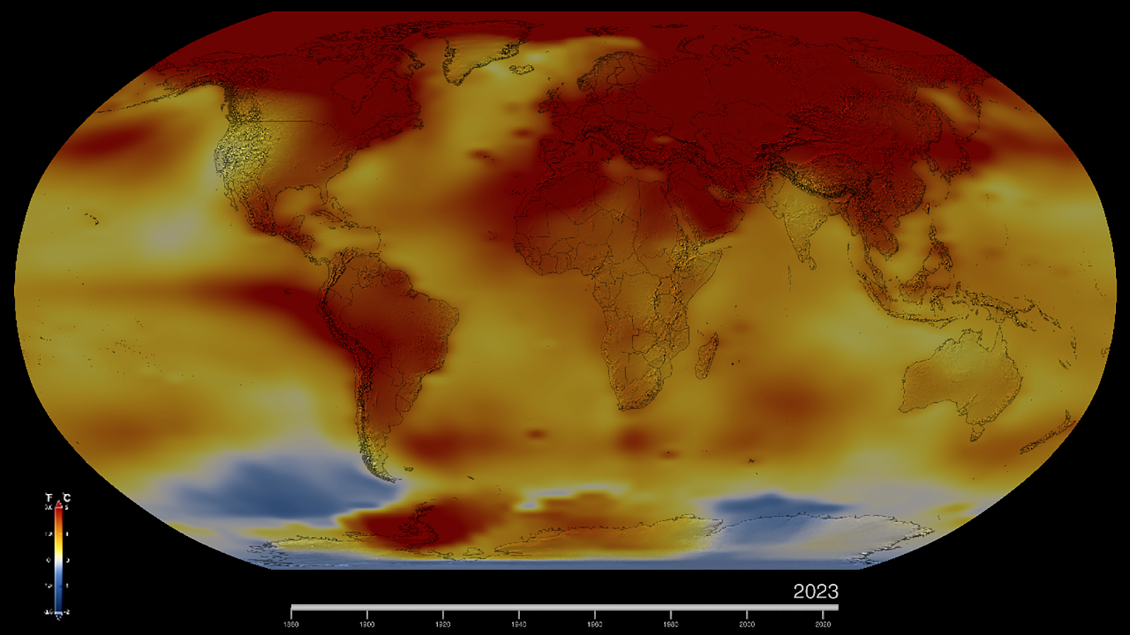 Earth's Temperature heatmap